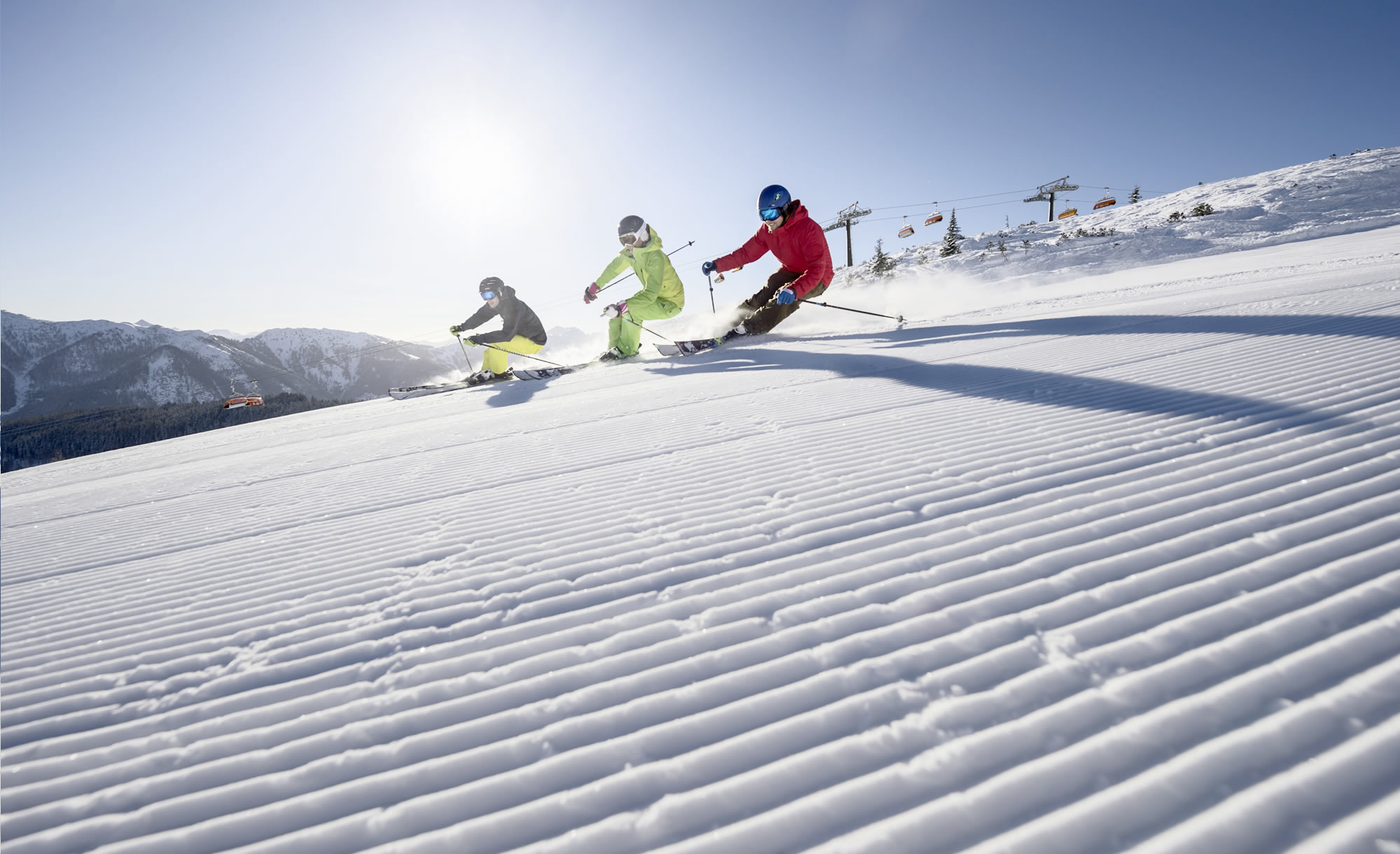 Skifahren im Urlaub im snow space Flachau